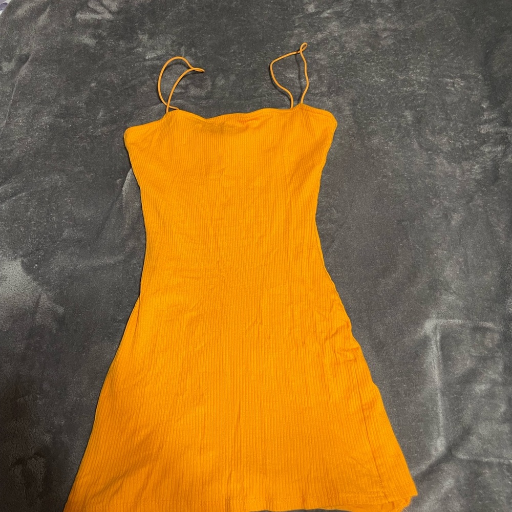 Neon Orange Bodycon dress